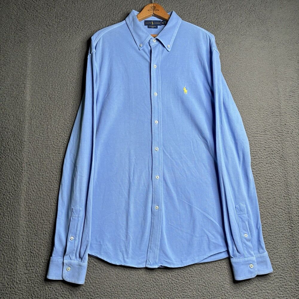 Polo Ralph Lauren Featherweight Mesh Shirt Men’s XL Button Down Long Sleeves